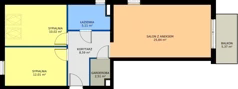 3 pokoje, mieszkanie 64,96 m², piętro 2, oferta nr B-K2-2-3, Na Opoczyńskiej, Wrocław, Leśnica, Fabryczna, ul. Opoczyńska