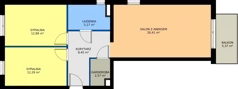 3 pokoje, mieszkanie 68,73 m², piętro 1, oferta nr B-K2-1-3, Na Opoczyńskiej, Wrocław, Leśnica, Fabryczna, ul. Opoczyńska