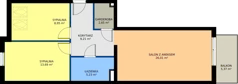 3 pokoje, mieszkanie 66,69 m², piętro 2, oferta nr B-K2-2-1, Na Opoczyńskiej, Wrocław, Leśnica, Fabryczna, ul. Opoczyńska