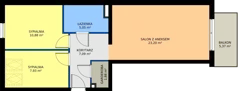 3 pokoje, mieszkanie 56,79 m², piętro 2, oferta nr E-K2-2-3, Na Opoczyńskiej, Wrocław, Leśnica, Fabryczna, ul. Opoczyńska
