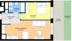 2 pokoje, mieszkanie 45,94 m², parter, oferta nr 1-0-02, ATAL Aura II, Łódź, Bałuty, ul. Telefoniczna 15/17