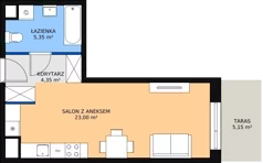 1 pokój, mieszkanie 32,73 m², parter, oferta nr 1-0-10, ATAL Aura II, Łódź, Bałuty, ul. Telefoniczna 15/17