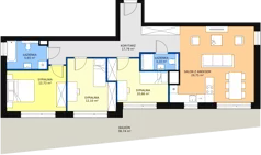 4 pokoje, mieszkanie 91,64 m², piętro 1, oferta nr 3-1-19, ATAL Aura II, Łódź, Bałuty, ul. Telefoniczna 15/17