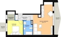 2 pokoje, apartament 51,75 m², piętro 3, oferta nr D1_4, ATAL Zawiślańska Wille Miejskie, Gdańsk, Stogi, ul. Zawiślańska