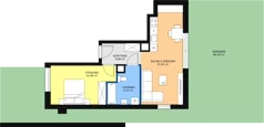 2 pokoje, mieszkanie 46,93 m², parter, oferta nr D3_1, ATAL Zawiślańska Wille Miejskie, Gdańsk, Stogi, ul. Zawiślańska