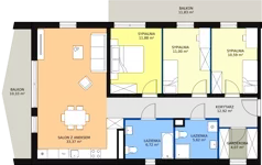 4 pokoje, apartament 96,17 m², piętro 1, oferta nr E1_2, ATAL Zawiślańska Wille Miejskie, Gdańsk, Stogi, ul. Zawiślańska