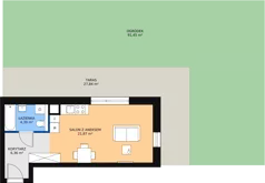 1 pokój, mieszkanie 32,62 m², parter, oferta nr M1.0.03, Modern Helenów, Łódź, Bałuty, Helenów, ul. Smugowa 10/12