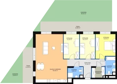 5 pokoi, mieszkanie 109,60 m², parter, oferta nr M3.0.156, Modern Helenów, Łódź, Bałuty, Helenów, ul. Smugowa 10/12