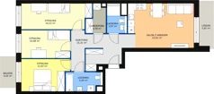 4 pokoje, mieszkanie 90,01 m², piętro 6, oferta nr M2.6.146, Modern Helenów, Łódź, Bałuty, Helenów, ul. Smugowa 10/12