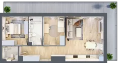 3 pokoje, mieszkanie 64,56 m², piętro 3, oferta nr B10-K1-3-6, ATAL Strachowicka II, Wrocław, Żerniki, Fabryczna, ul. Strachowicka