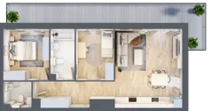 3 pokoje, mieszkanie 64,44 m², piętro 1, oferta nr B10-K1-1-7, ATAL Strachowicka II, Wrocław, Żerniki, Fabryczna, ul. Strachowicka