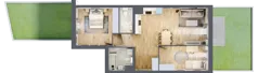 3 pokoje, mieszkanie 65,18 m², parter, oferta nr B5-K3-0-1, ATAL Strachowicka II, Wrocław, Żerniki, Fabryczna, ul. Strachowicka