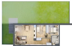 3 pokoje, mieszkanie 58,30 m², piętro 1, oferta nr B7-K1-1-2, ATAL Strachowicka II, Wrocław, Żerniki, Fabryczna, ul. Strachowicka