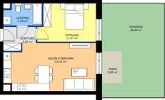2 pokoje, mieszkanie 44,66 m², parter, oferta nr B5-K2-0-2, ATAL Strachowicka II, Wrocław, Żerniki, Fabryczna, ul. Strachowicka