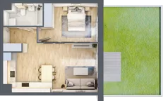 1 pokój, mieszkanie 41,19 m², piętro 1, oferta nr B5-K3-1-2, ATAL Strachowicka II, Wrocław, Żerniki, Fabryczna, ul. Strachowicka