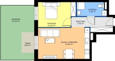 2 pokoje, mieszkanie 48,36 m², parter, oferta nr B7-K1-0-7, ATAL Strachowicka II, Wrocław, Żerniki, Fabryczna, ul. Strachowicka