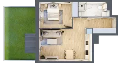 2 pokoje, mieszkanie 39,64 m², piętro 1, oferta nr B10-K1-1-1, ATAL Strachowicka II, Wrocław, Żerniki, Fabryczna, ul. Strachowicka