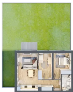 3 pokoje, mieszkanie 58,14 m², parter, oferta nr B7-K1-0-1, ATAL Strachowicka II, Wrocław, Żerniki, Fabryczna, ul. Strachowicka
