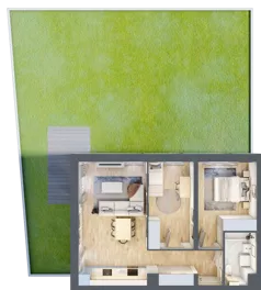 3 pokoje, mieszkanie 58,19 m², parter, oferta nr B8-K1-0-1, ATAL Strachowicka II, Wrocław, Żerniki, Fabryczna, ul. Strachowicka