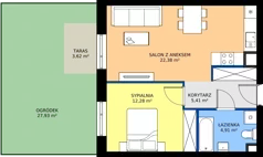 2 pokoje, mieszkanie 45,13 m², parter, oferta nr B9-K2-0-2, ATAL Strachowicka II, Wrocław, Żerniki, Fabryczna, ul. Strachowicka