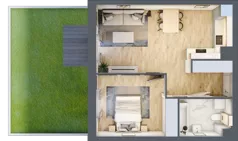2 pokoje, mieszkanie 41,19 m², piętro 2, oferta nr B5-K3-2-2, ATAL Strachowicka II, Wrocław, Żerniki, Fabryczna, ul. Strachowicka