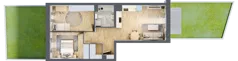 3 pokoje, mieszkanie 58,28 m², parter, oferta nr B9-K3-0-1, ATAL Strachowicka II, Wrocław, Żerniki, Fabryczna, ul. Strachowicka