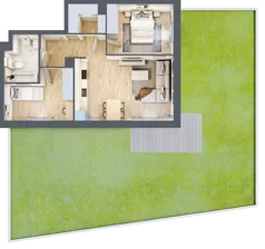 3 pokoje, mieszkanie 56,79 m², piętro 2, oferta nr B9-K1-2-2, ATAL Strachowicka II, Wrocław, Żerniki, Fabryczna, ul. Strachowicka