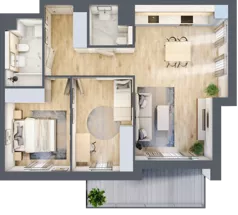 3 pokoje, mieszkanie 64,87 m², piętro 2, oferta nr A4.2.3, ATAL Idea Swarzędz, Swarzędz, ul. Tabaki