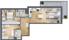 3 pokoje, mieszkanie 66,65 m², piętro 3, oferta nr A5.3.4, ATAL Idea Swarzędz, Swarzędz, ul. Tabaki