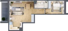 2 pokoje, mieszkanie 51,37 m², piętro 4, oferta nr A4.4.5, ATAL Idea Swarzędz, Swarzędz, ul. Tabaki