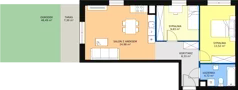 3 pokoje, mieszkanie 62,55 m², parter, oferta nr A2_0_7, Nowe Miasto Polesie IV, Łódź, Polesie, Lublinek-Pienista, ul. Pienista