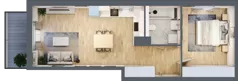 2 pokoje, mieszkanie 47,05 m², piętro 2, oferta nr 1A.14, Akacjowa Wita, Kraków, Prądnik Czerwony, Rakowice, ul. Akacjowa