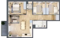 4 pokoje, mieszkanie 74,89 m², piętro 2, oferta nr 1B.18, Akacjowa Wita, Kraków, Prądnik Czerwony, Rakowice, ul. Akacjowa