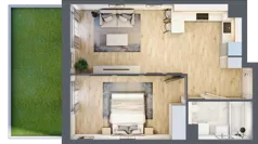 2 pokoje, mieszkanie 45,31 m², parter, oferta nr AI.0.M06, Przewóz 42 ATAL, Kraków, Podgórze, Płaszów, ul. Przewóz 42