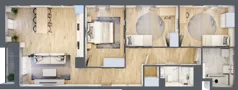 4 pokoje, mieszkanie 86,53 m², piętro 2, oferta nr AI.2.M21, Przewóz 42 ATAL, Kraków, Podgórze, Płaszów, ul. Przewóz 42