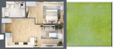 2 pokoje, mieszkanie 45,80 m², parter, oferta nr BIII.0.M81, Przewóz 42 ATAL II, Kraków, Podgórze, Płaszów, ul. Przewóz 42