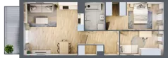 3 pokoje, mieszkanie 62,56 m², piętro 1, oferta nr B10-K2-1-1, Żerniki Na Novo III, Wrocław, Żerniki, ul. Maxa Berga