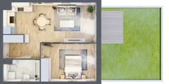 2 pokoje, mieszkanie 36,75 m², piętro 1, oferta nr B11-K1-1-7, Żerniki Na Novo III, Wrocław, Żerniki, ul. Maxa Berga