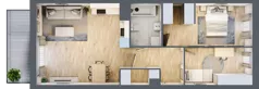 3 pokoje, mieszkanie 62,58 m², piętro 2, oferta nr B10-K2-2-1, Żerniki Na Novo III, Wrocław, Żerniki, ul. Maxa Berga