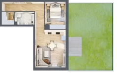 2 pokoje, mieszkanie 49,12 m², parter, oferta nr B9-K1-0-1, Żerniki Na Novo III, Wrocław, Żerniki, ul. Maxa Berga