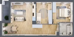 3 pokoje, mieszkanie 63,18 m², piętro 3, oferta nr B9-K2-3-1, Żerniki Na Novo III, Wrocław, Żerniki, ul. Maxa Berga