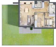 3 pokoje, mieszkanie 66,70 m², parter, oferta nr S1.B.0.2, ATAL Idea Swarzędz II, Swarzędz, ul. Tabaki