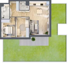 3 pokoje, mieszkanie 66,89 m², piętro 1, oferta nr S1.D.1.4, ATAL Idea Swarzędz II, Swarzędz, ul. Tabaki