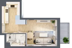 1 pokój, mieszkanie 30,11 m², piętro 5, oferta nr S1.F.5.2, ATAL Idea Swarzędz II, Swarzędz, ul. Tabaki