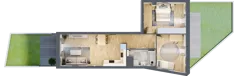 3 pokoje, mieszkanie 60,50 m², parter, oferta nr S2.H.0.3, ATAL Idea Swarzędz II, Swarzędz, ul. Tabaki
