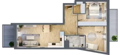 3 pokoje, mieszkanie 65,07 m², piętro 1, oferta nr S2.H.1.4, ATAL Idea Swarzędz II, Swarzędz, ul. Tabaki