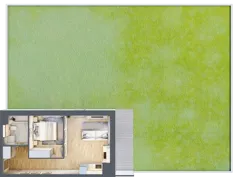 2 pokoje, mieszkanie 39,40 m², parter, oferta nr 2C.0.72, Nowa Francuska IIA, Katowice, Osiedle Paderewskiego-Muchowiec, Muchowiec, ul. Szybowcowa