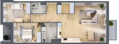 3 pokoje, mieszkanie 88,11 m², piętro 1, oferta nr A3-1-109, Hipoteczna Park, Łódź, Bałuty, ul. Hipoteczna 7