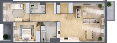 3 pokoje, mieszkanie 88,10 m², piętro 2, oferta nr A3-2-115, Hipoteczna Park, Łódź, Bałuty, ul. Hipoteczna 7