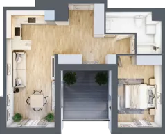 2 pokoje, mieszkanie 51,95 m², piętro 5, oferta nr A3-5-130, Hipoteczna Park, Łódź, Bałuty, ul. Hipoteczna 7